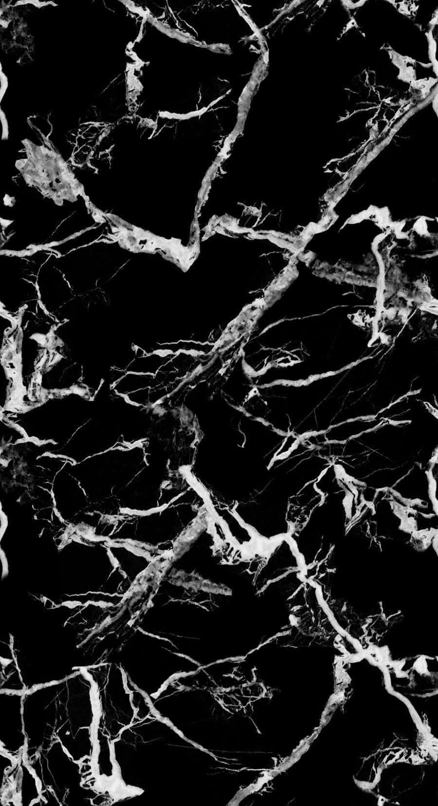 Predominant Black And White Marble Wallpaper