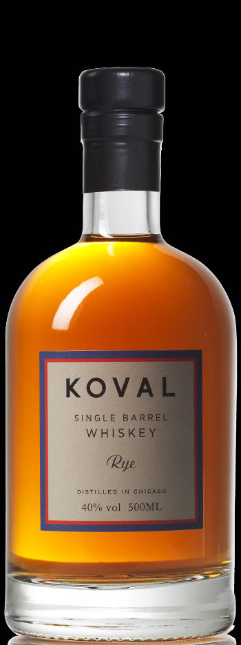 Premium Bottle Of Koval Four Grain Bourbon Wallpaper