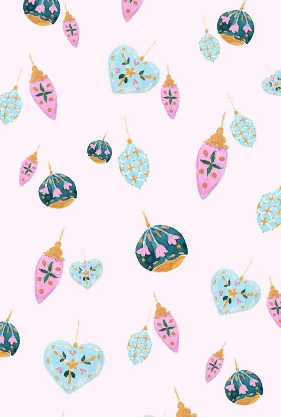 Pretty Background Cute Shapes Art Wallpaper