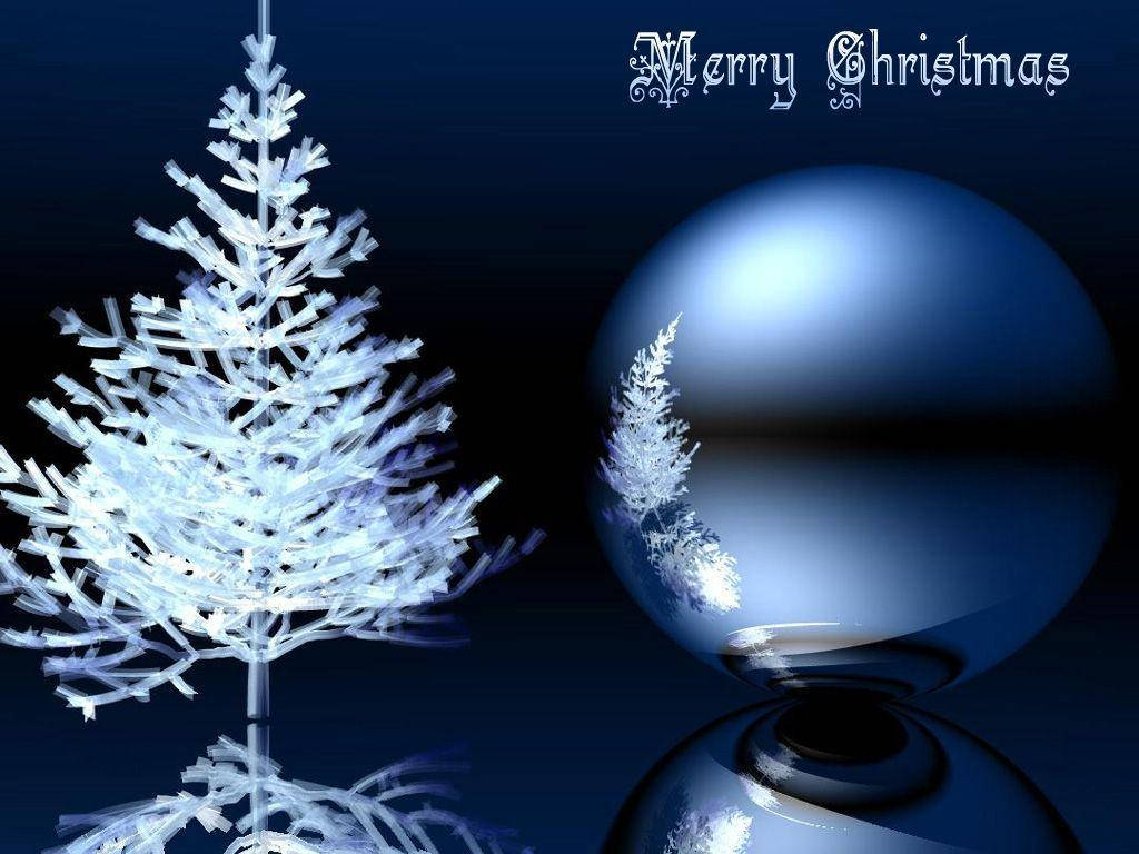 Pretty White Christmas Card Wallpaper