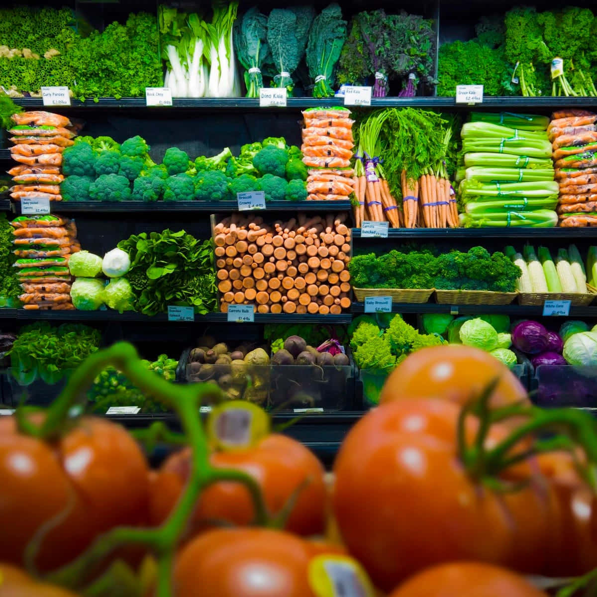 Pricey Fruit And Vegetable Store Wallpaper