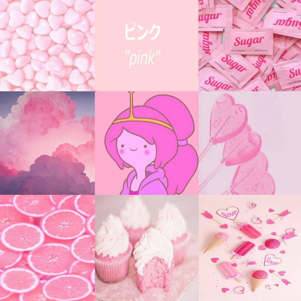 Princess Bubblegum Mood Board Wallpaper