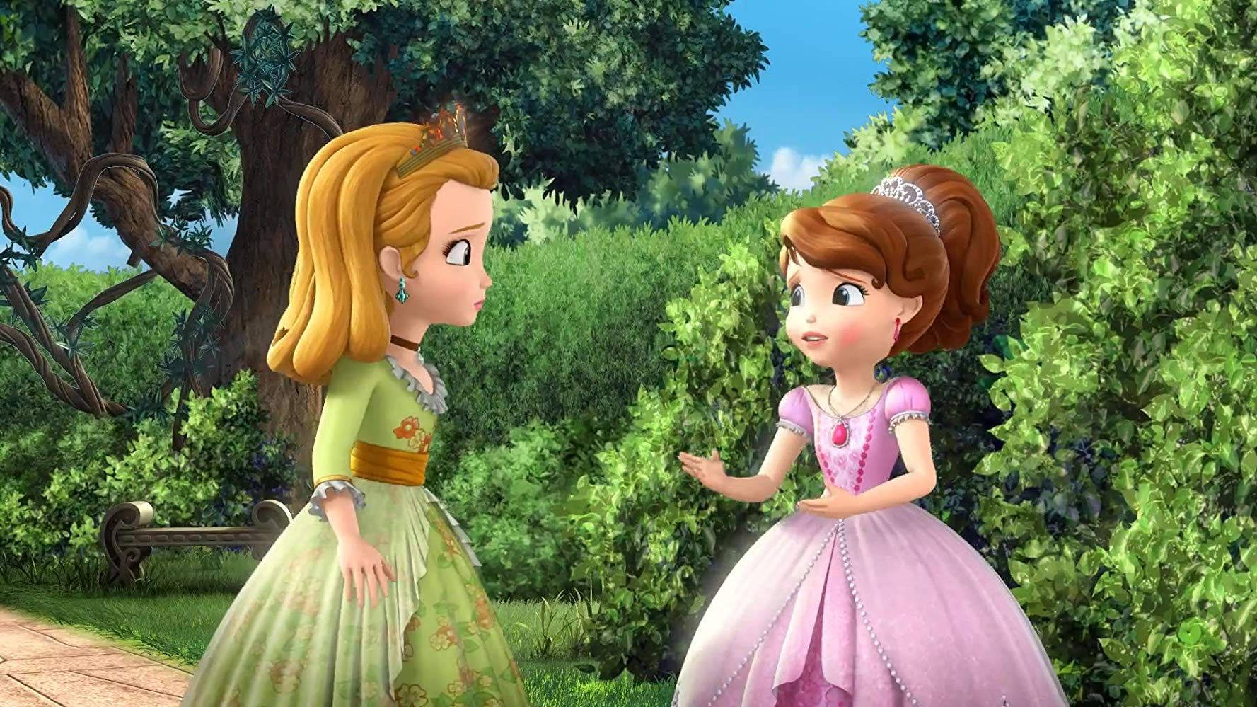 Princess Sofia And Amber Talking Wallpaper