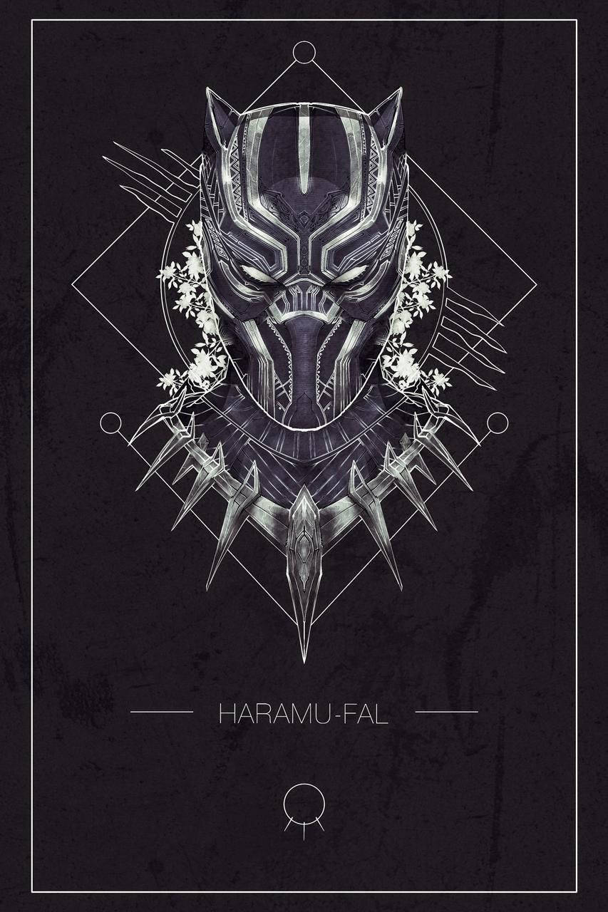 Proud Logo Of The Black Panther Wallpaper