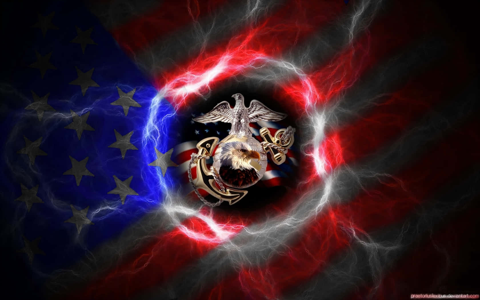 Proud Of Your Service - Marine Corps Outdoors Wallpaper