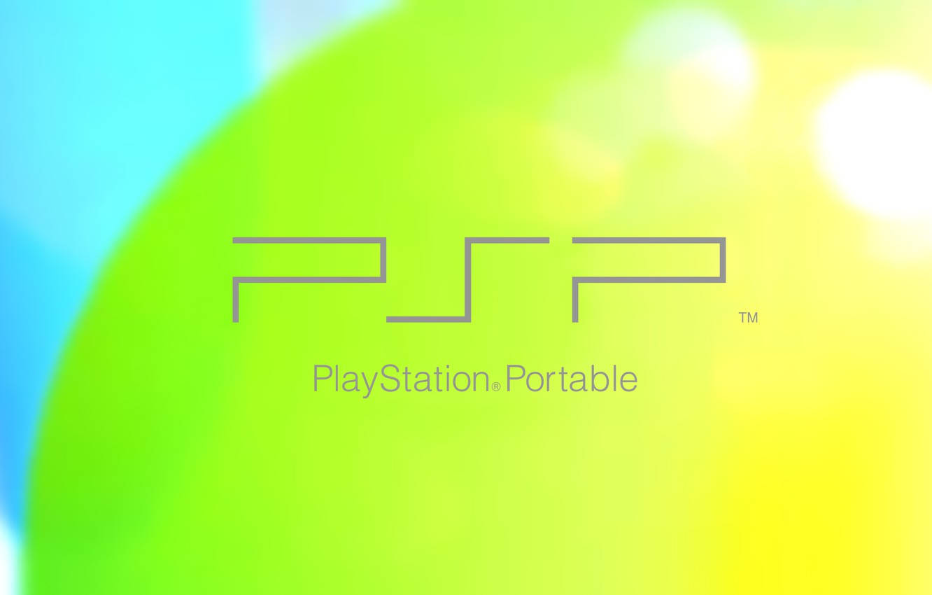 Psp Logo Green And Blue Aesthetic Wallpaper