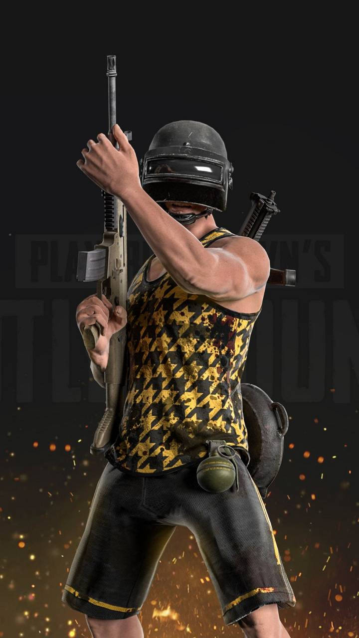 Pubg Mobile Hd Yellow Tank Top Wallpaper