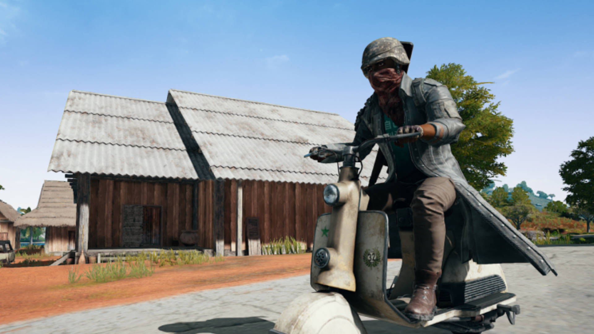 Pubg Season 3 Player Riding The Scooter Wallpaper