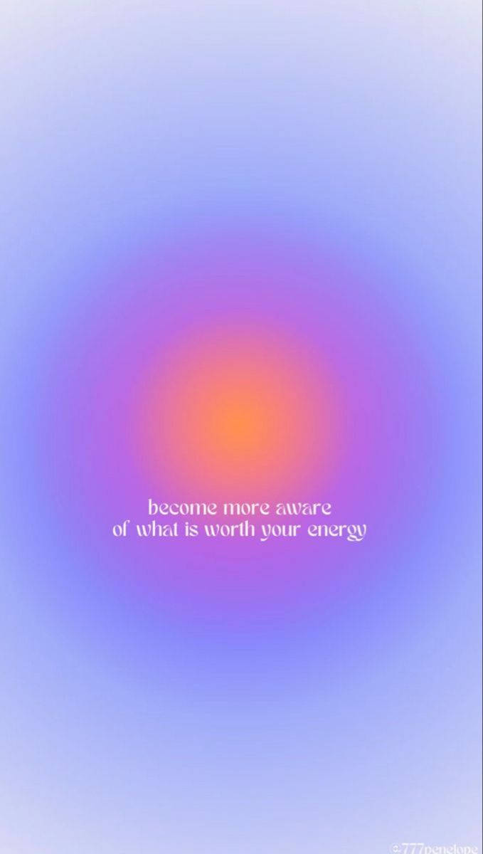 Purple And Orange Energy Aura Aesthetic Wallpaper