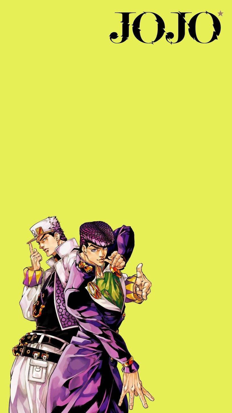 Purple Attire Of Jojo Iphone Wallpaper