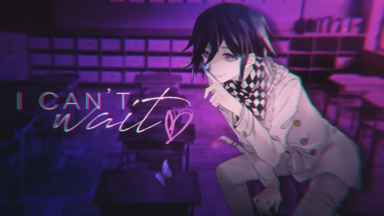 Purple Kokichi Ouma I Can't Wait Wallpaper