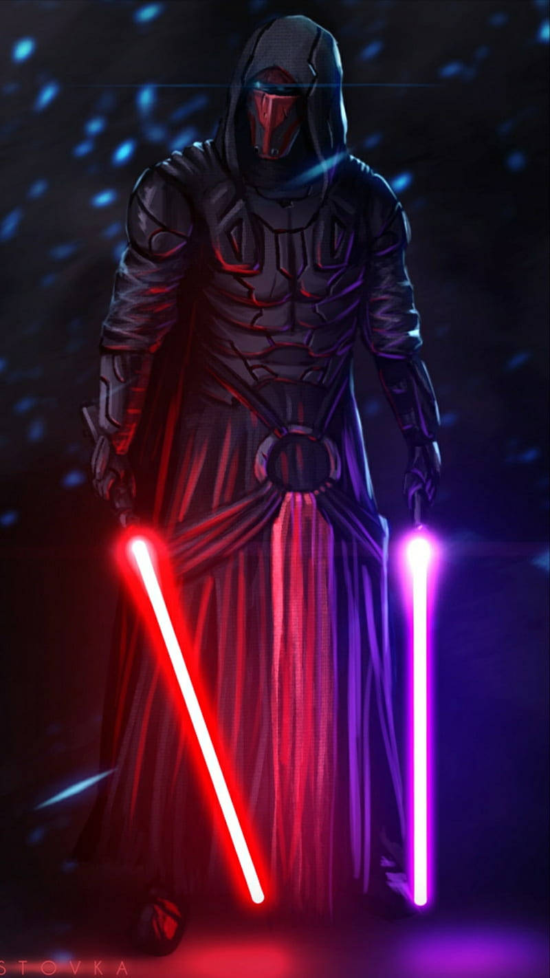 Purple Lightsaber Darth Revan Killer Eyes Wallpaper