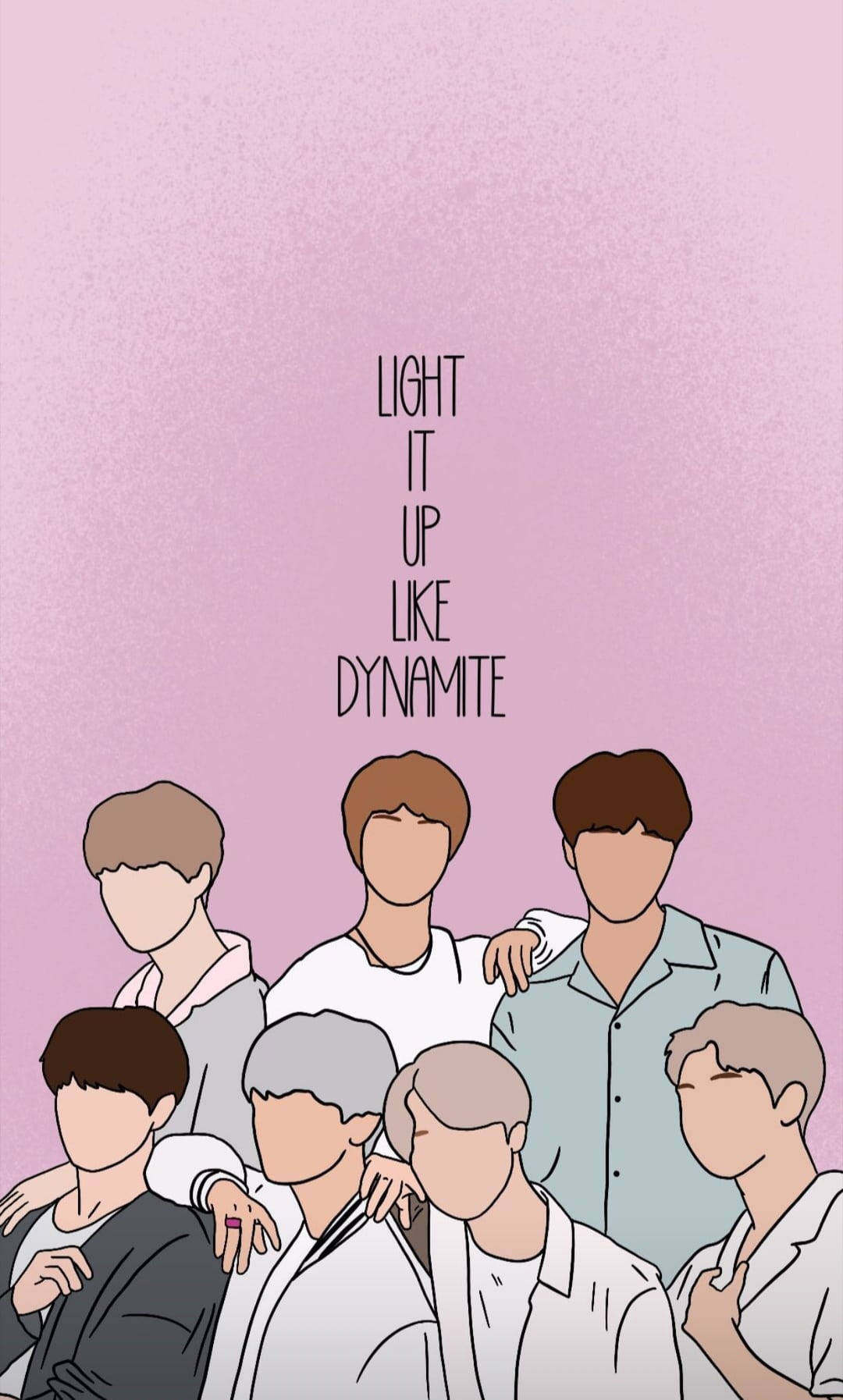 Purple Minimalist Aesthetic Bts Dynamite Wallpaper