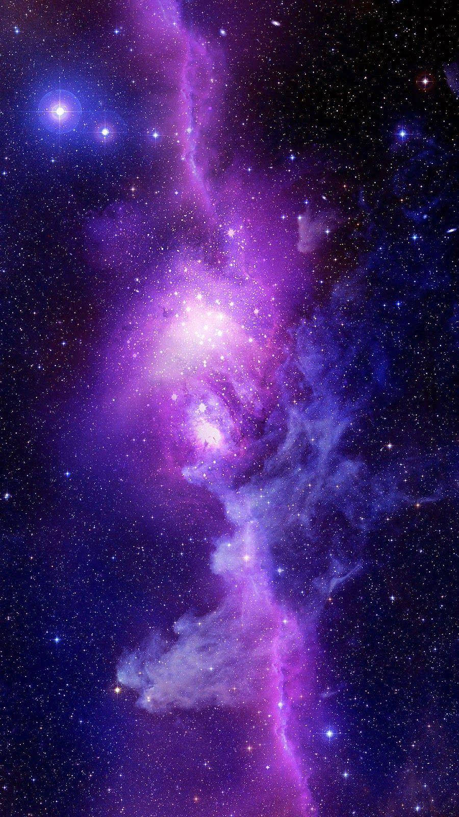 Purple Sky Galaxy Iphone Wallpaper