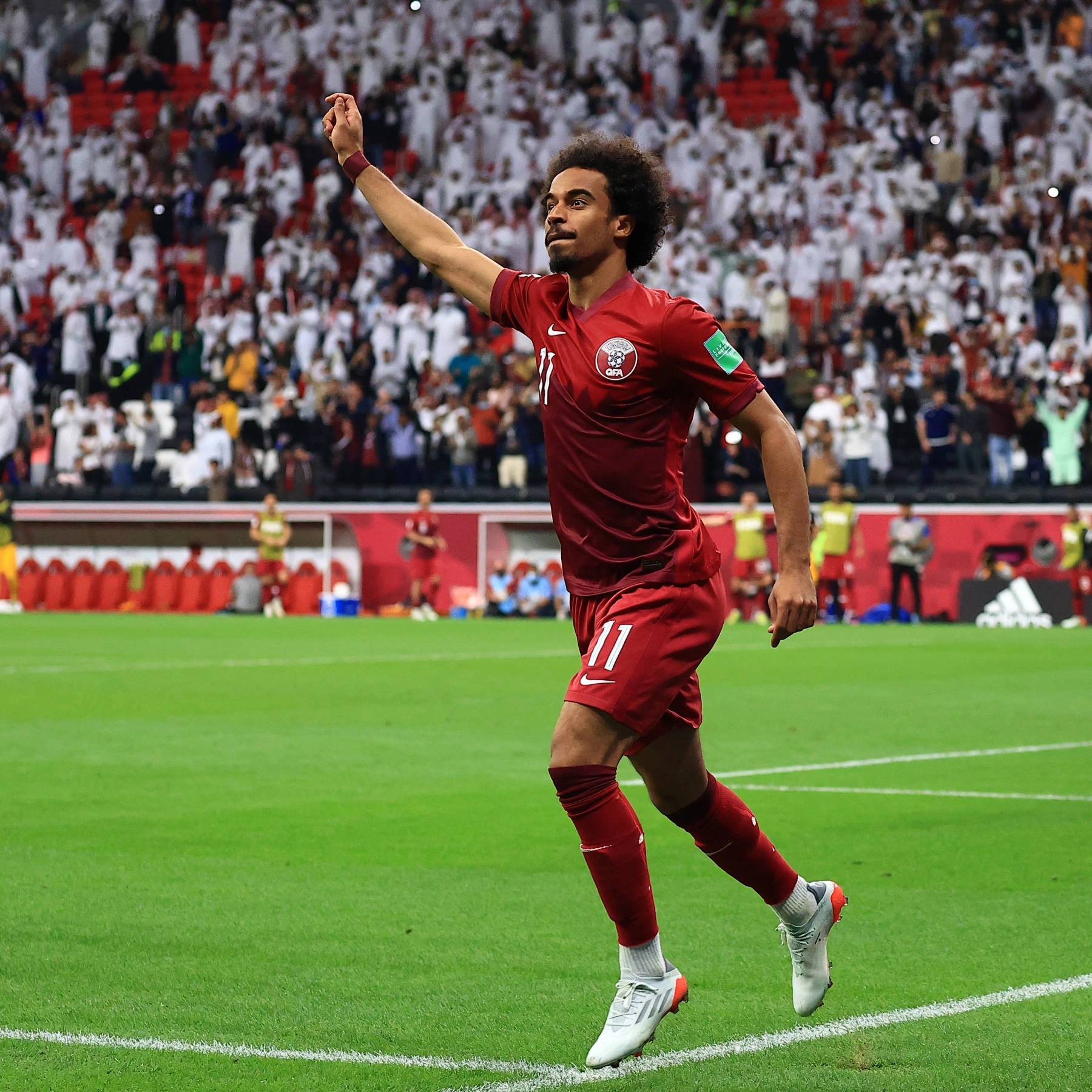 Qatar National Football Team Akram Afif Fifa Wallpaper