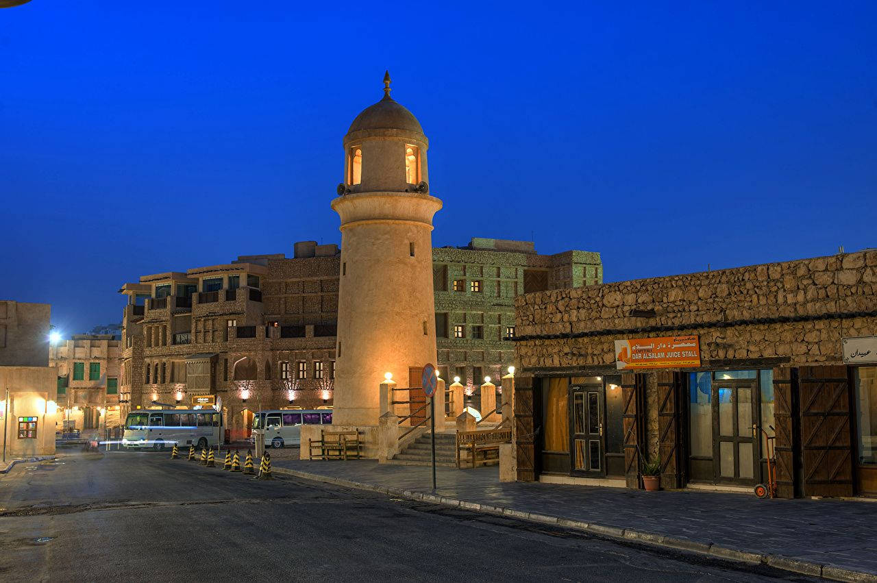 Qatar's Stoned Structure Wallpaper