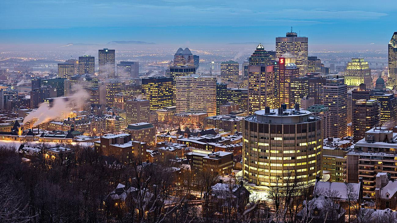 Quebec City Snowed In Wallpaper