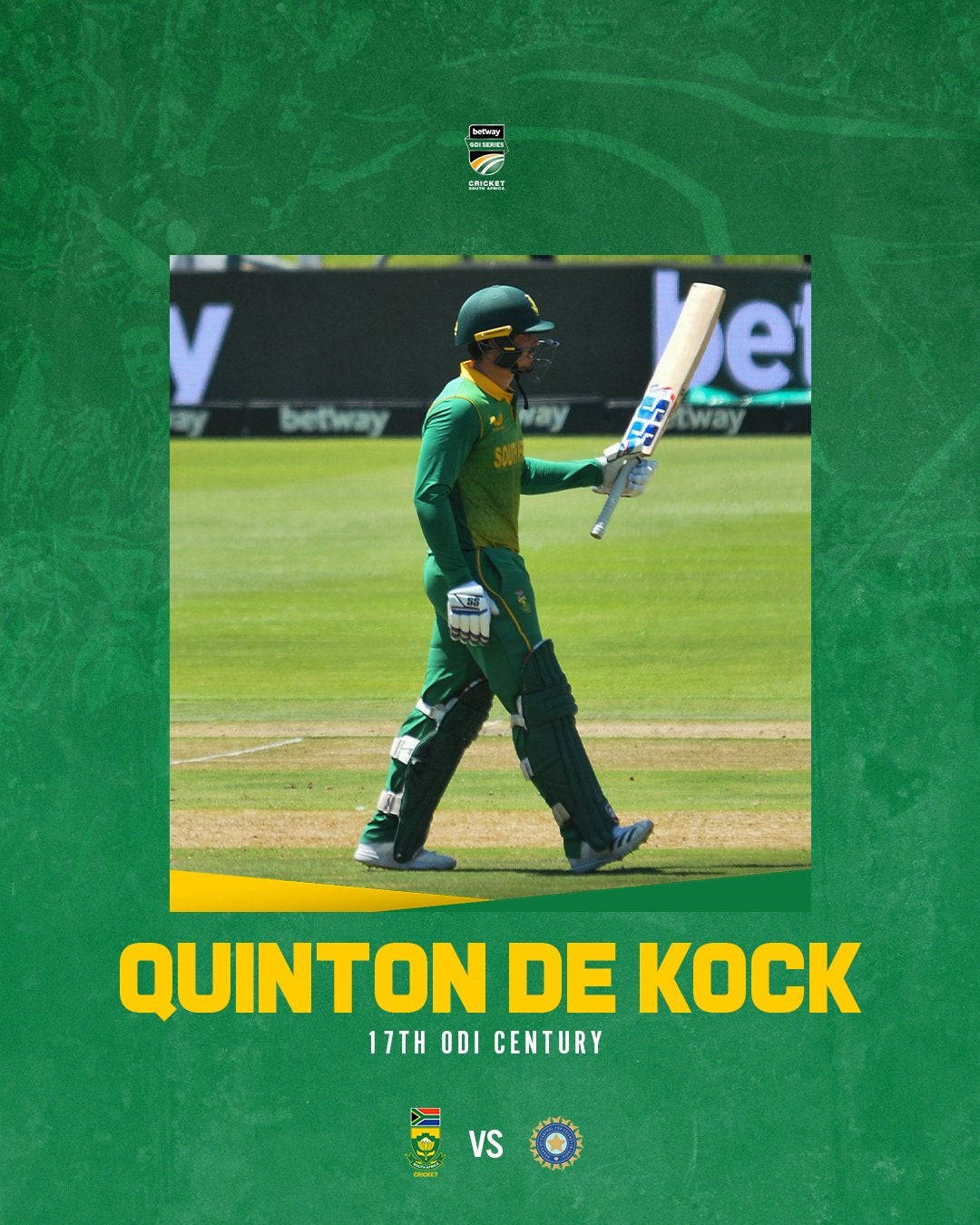 Quinton De Kock Green Poster Wallpaper