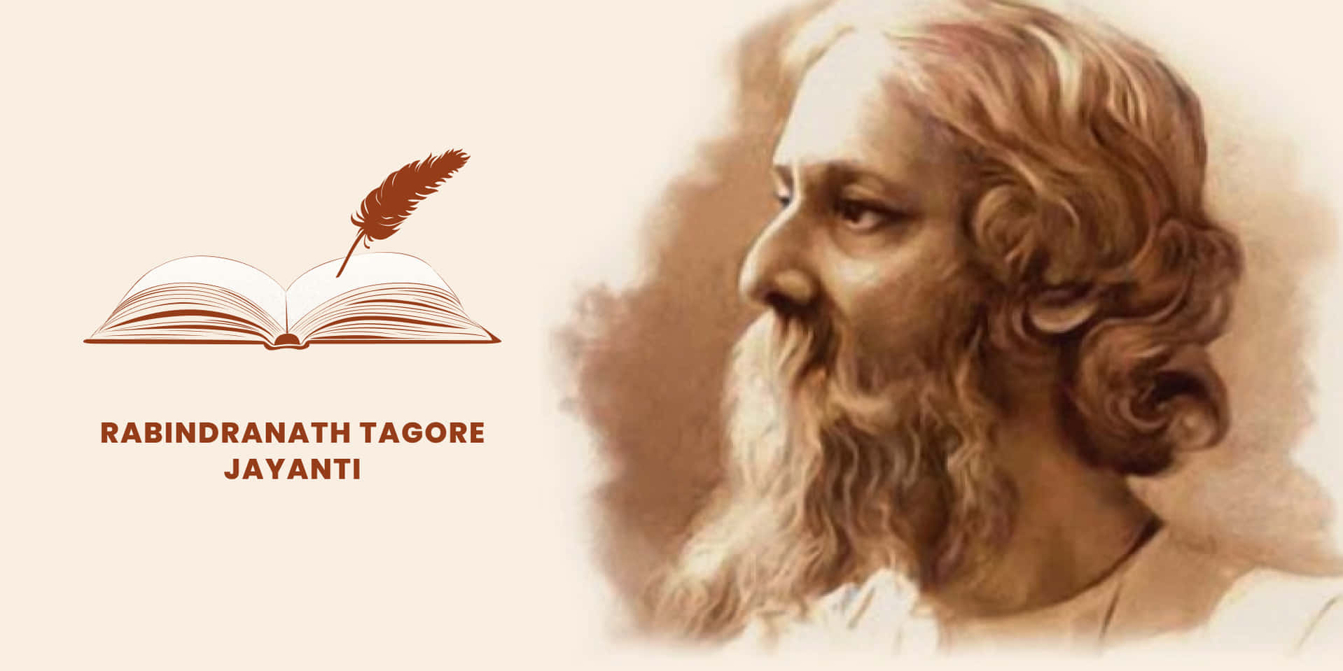 Rabindranath Tagore Jayanti Celebration Wallpaper