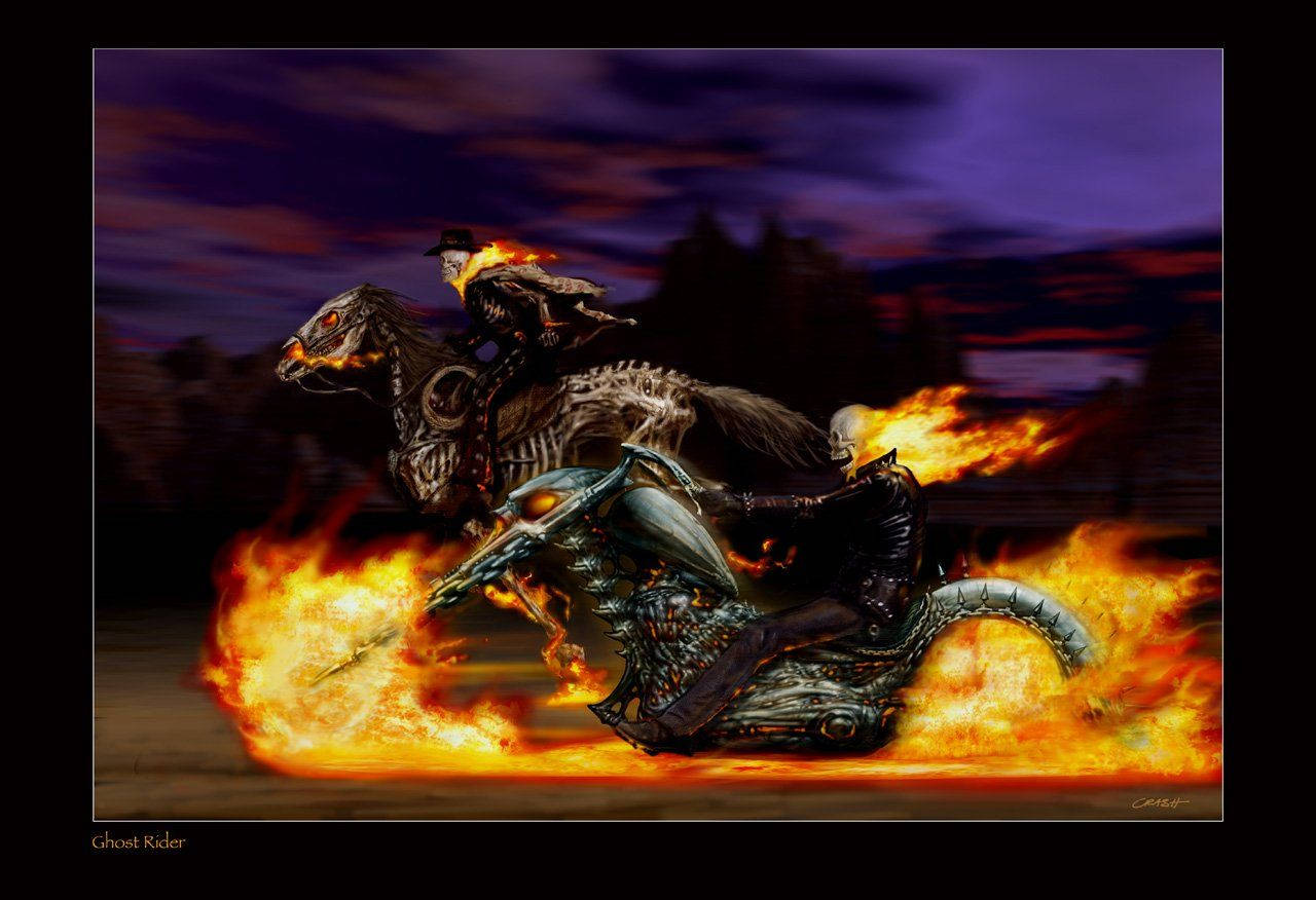 Racing Ghost Riders Wallpaper