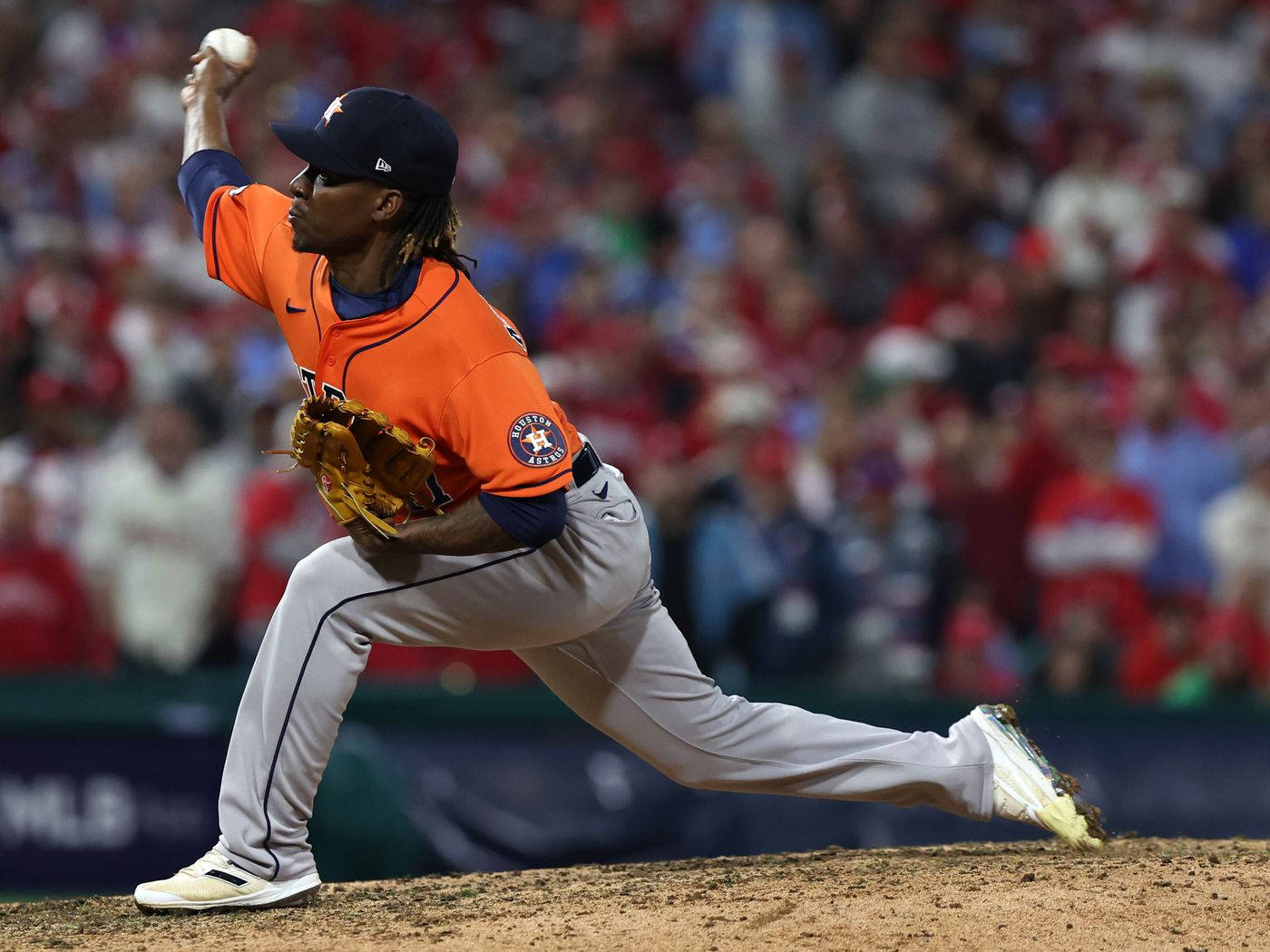 Rafael Montero Wearing Orange Uniform Wallpaper