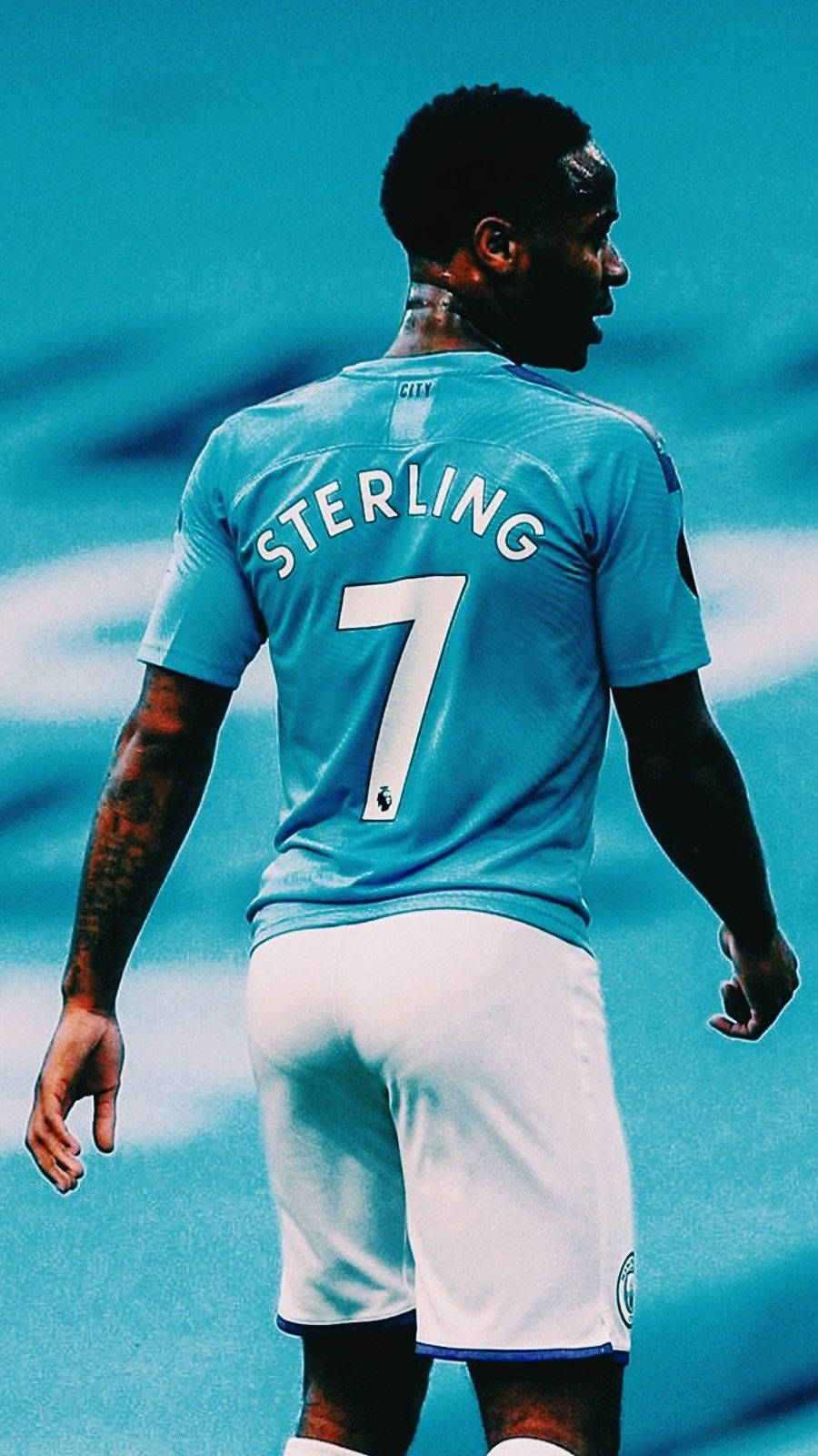 Raheem Sterling Number 7 Jersey Wallpaper