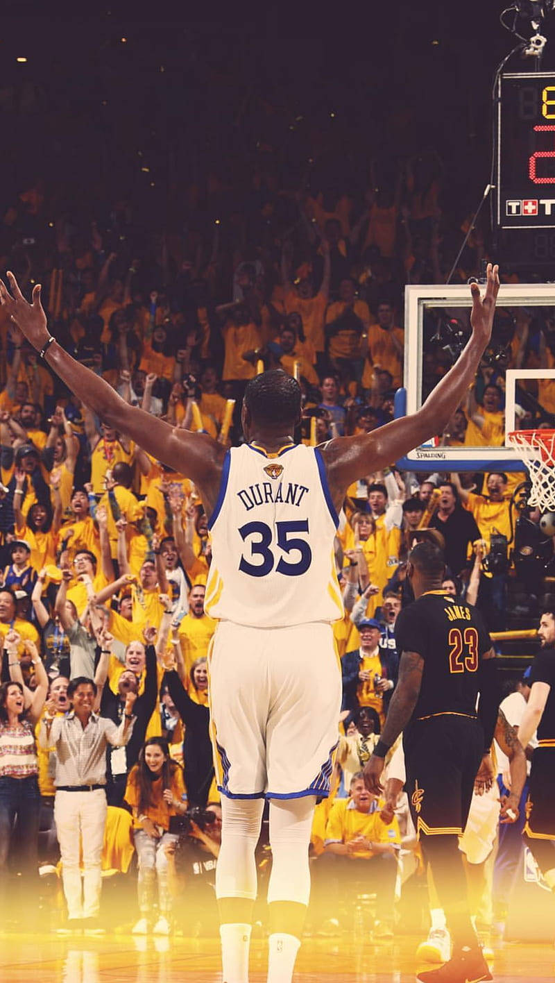 Raising Arms Kevin Durant Cool Wallpaper