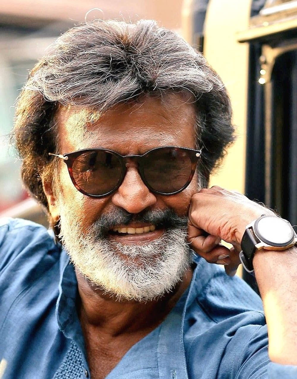 Rajinikanth Gray Hair Wallpaper