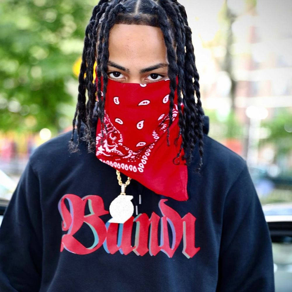 Rapper Kay Flock Swag Red Mask Wallpaper