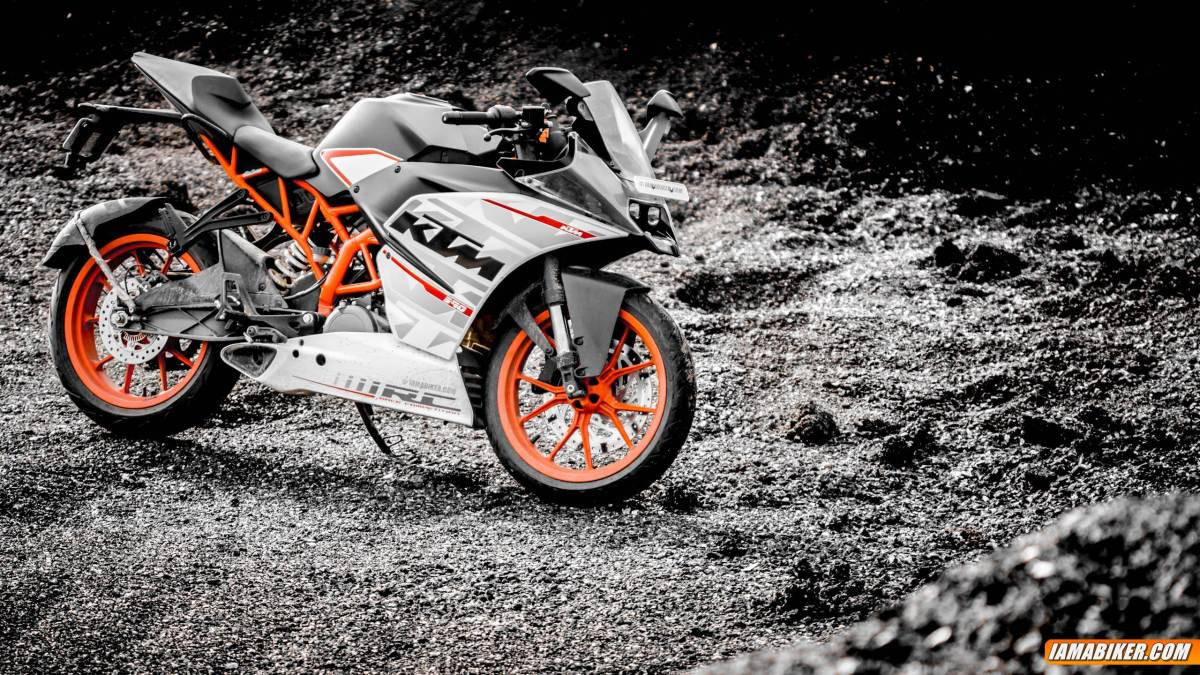 Rc 390 Silver Gray Ktm Bike Wallpaper