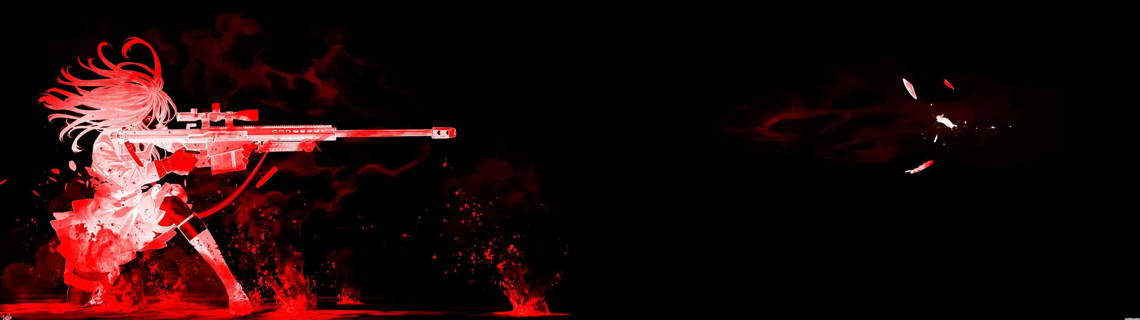 Red 3840x1080 League Of Legends Wallpaper