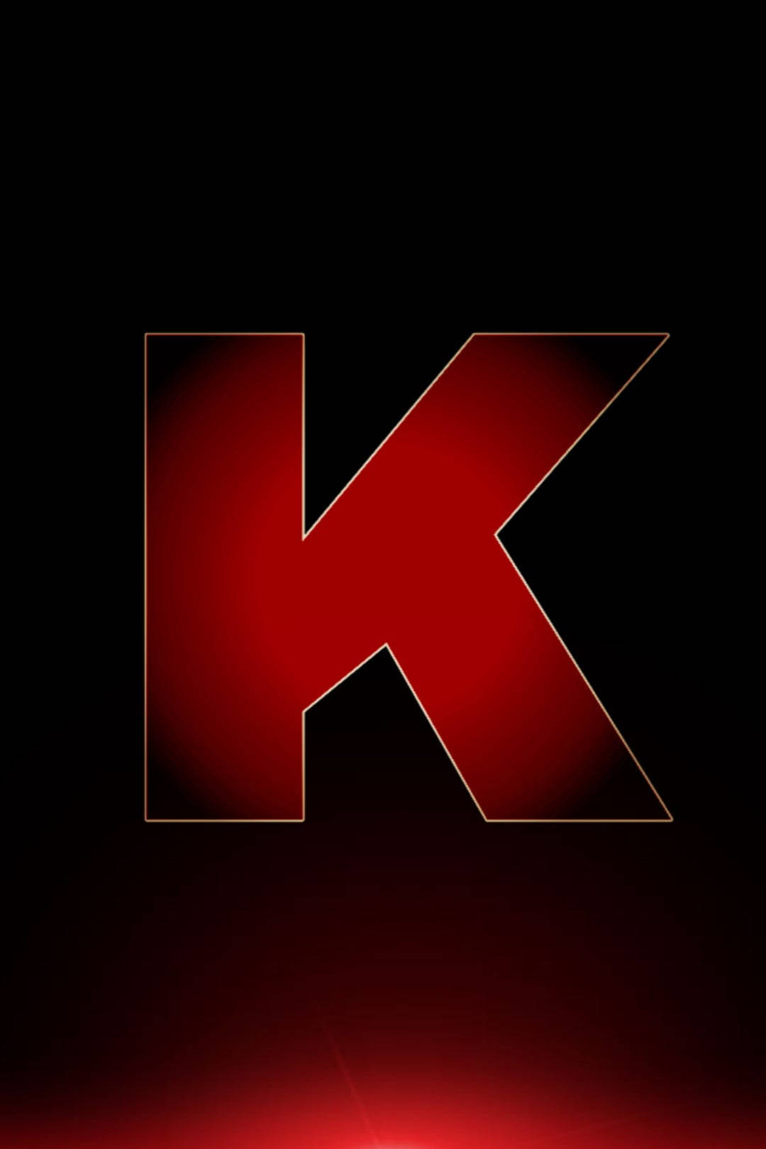 Red And Black K Alphabet Wallpaper