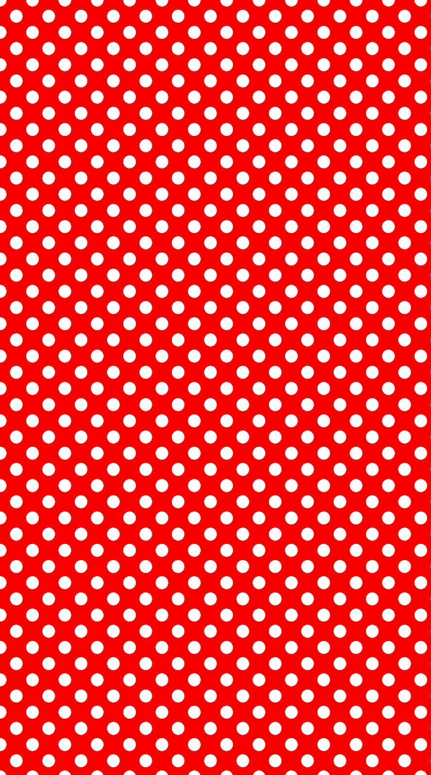 Red And White Polka Dot Wallpaper