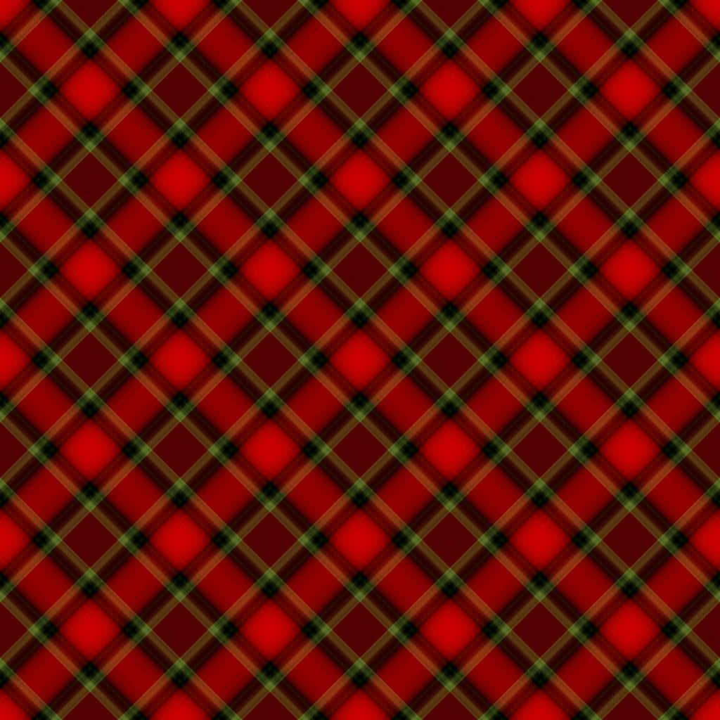 Red Checkered Pattern On A Vibrant Background Wallpaper