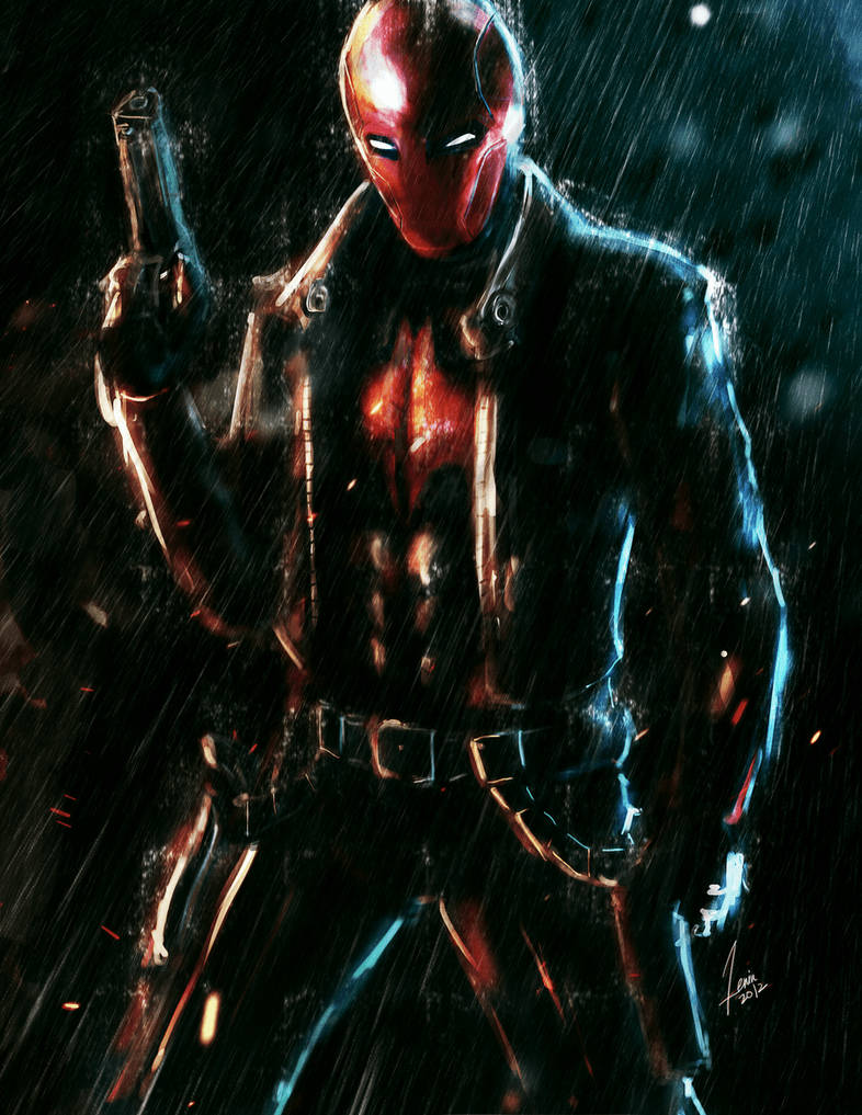 Red Hood Under The Rain Wallpaper