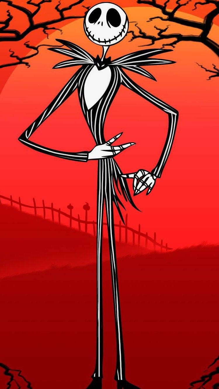 Red Jack Skellington Wallpaper