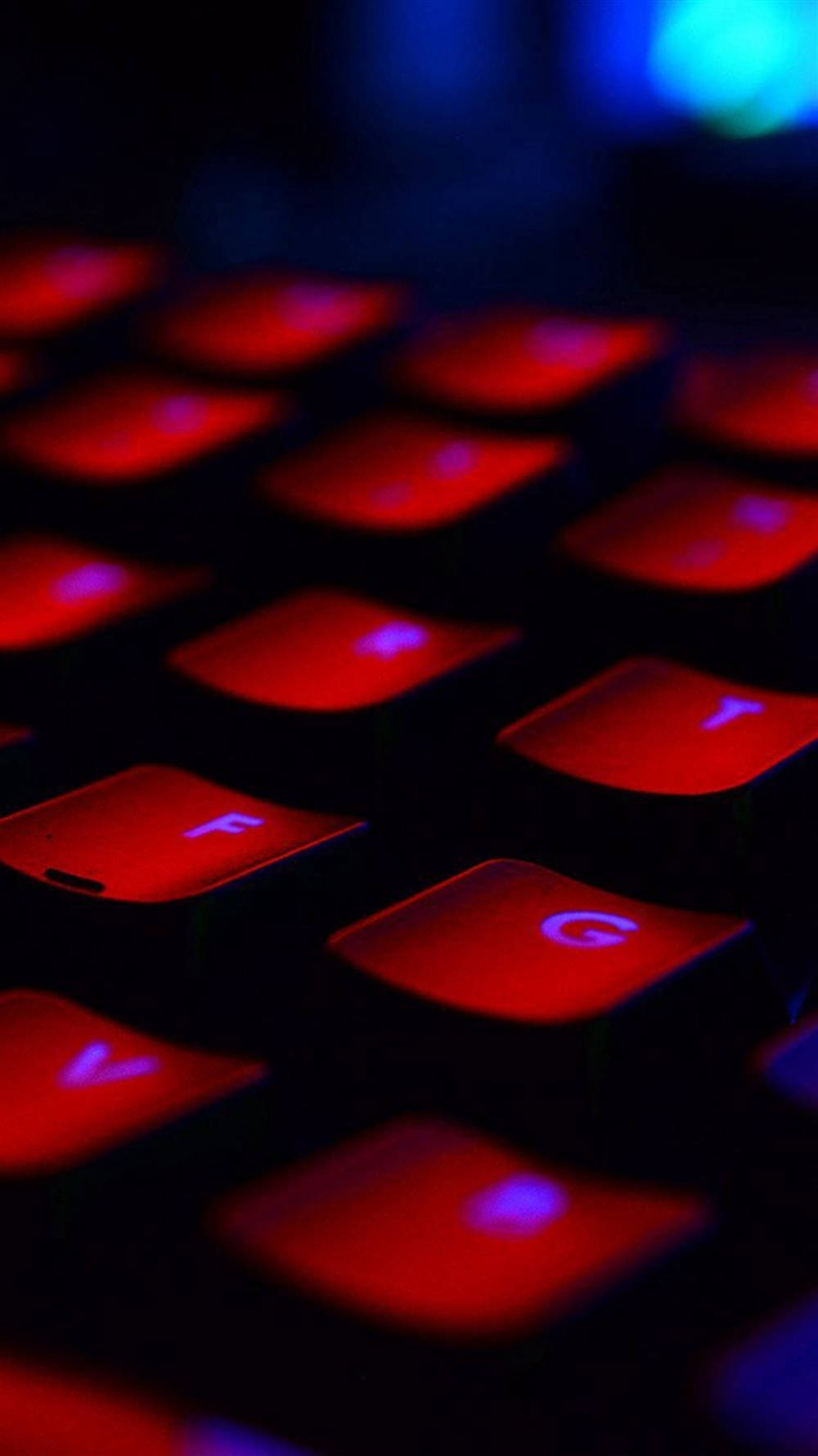 Red Light Keyboard Aesthetic Wallpaper