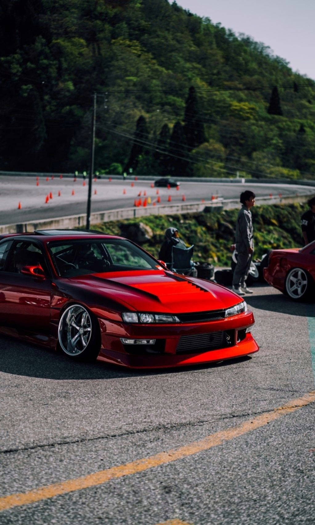 Red Nissan Silvia S14 Wallpaper