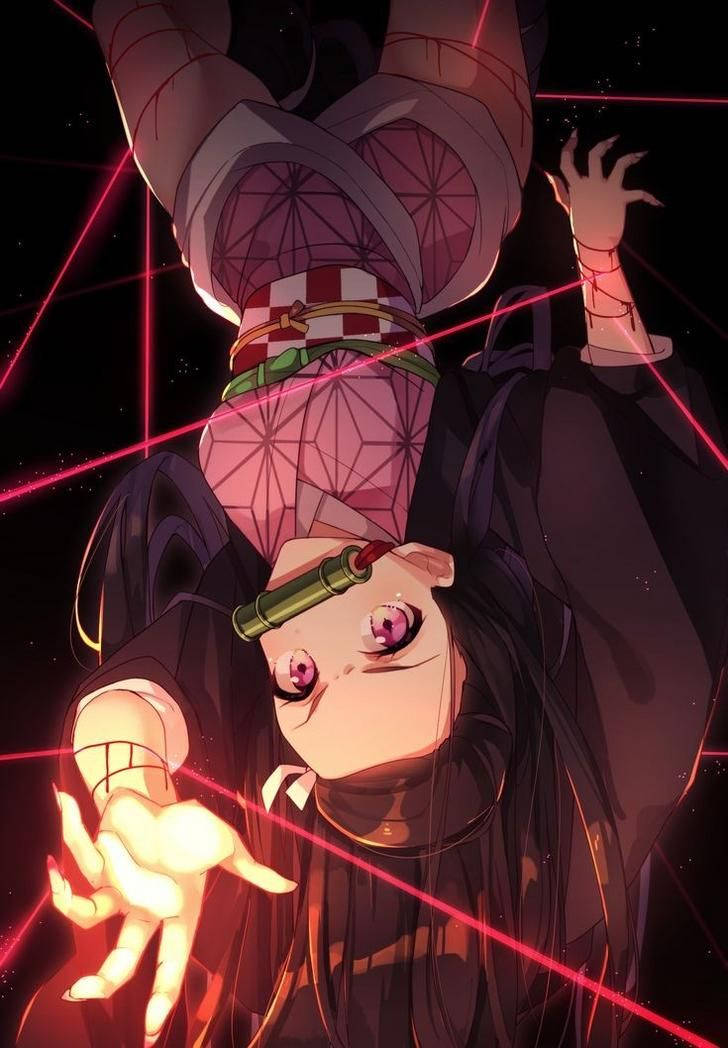 Red String Demon Slayer Nezuko Wallpaper