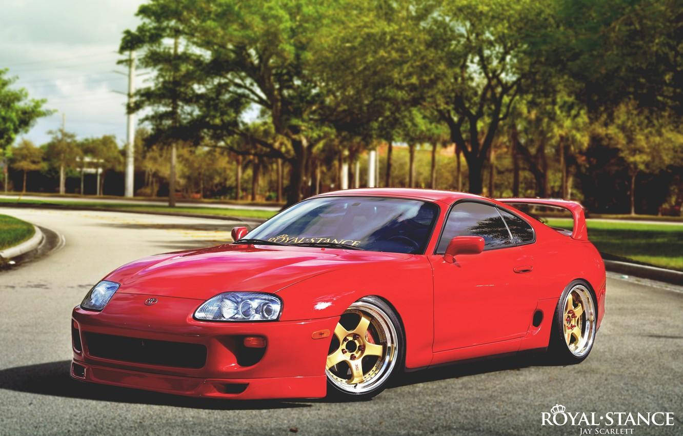 Red Toyota Supra Mk4 Naturally Aspirated Wallpaper