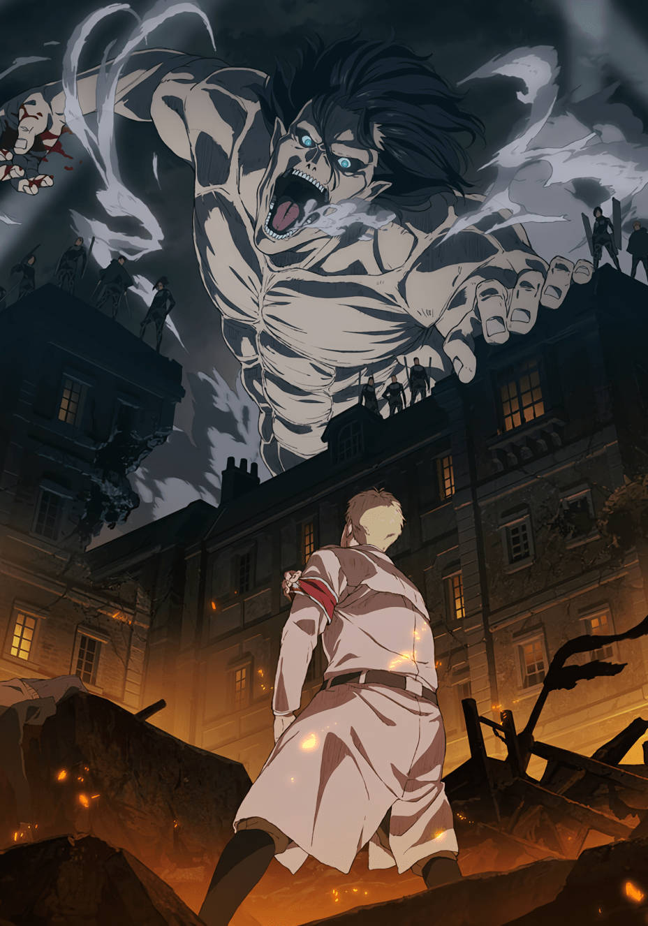 Reiner And Eren Final Season Wallpaper