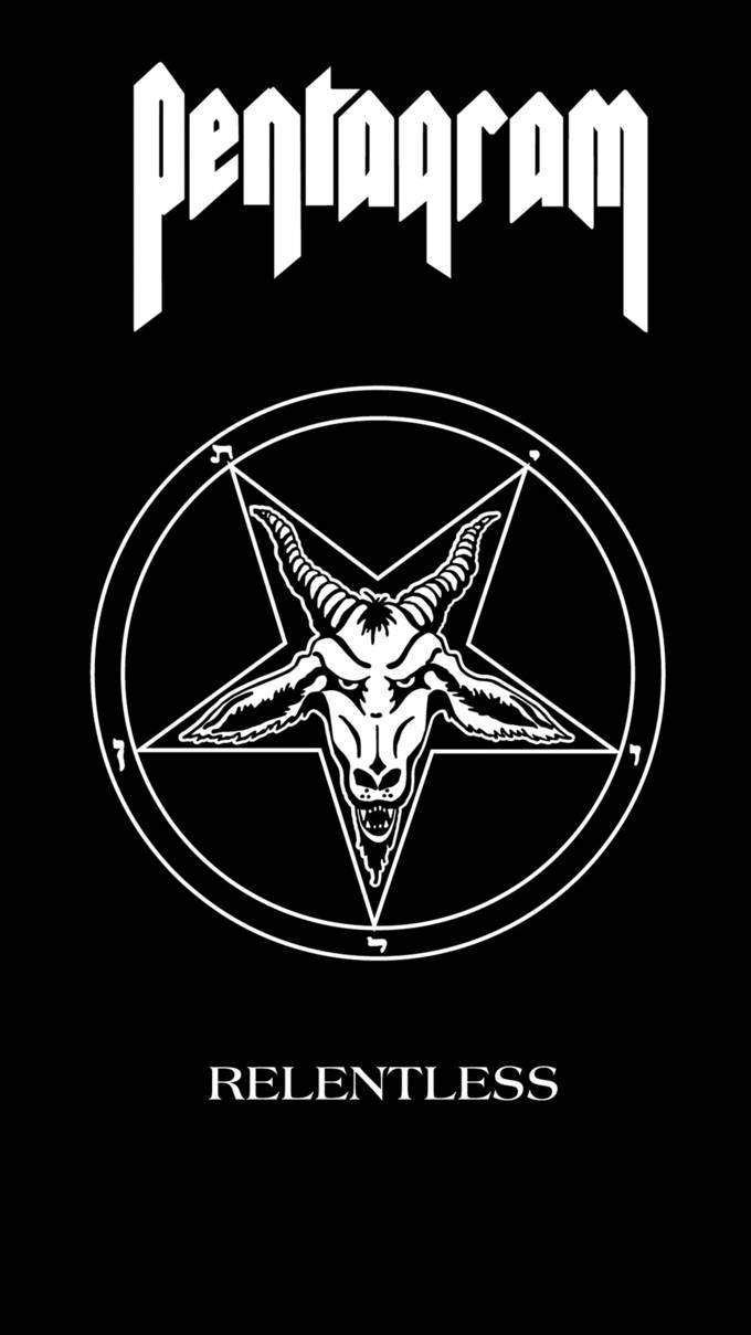 Relentless Black Pentagram Wallpaper