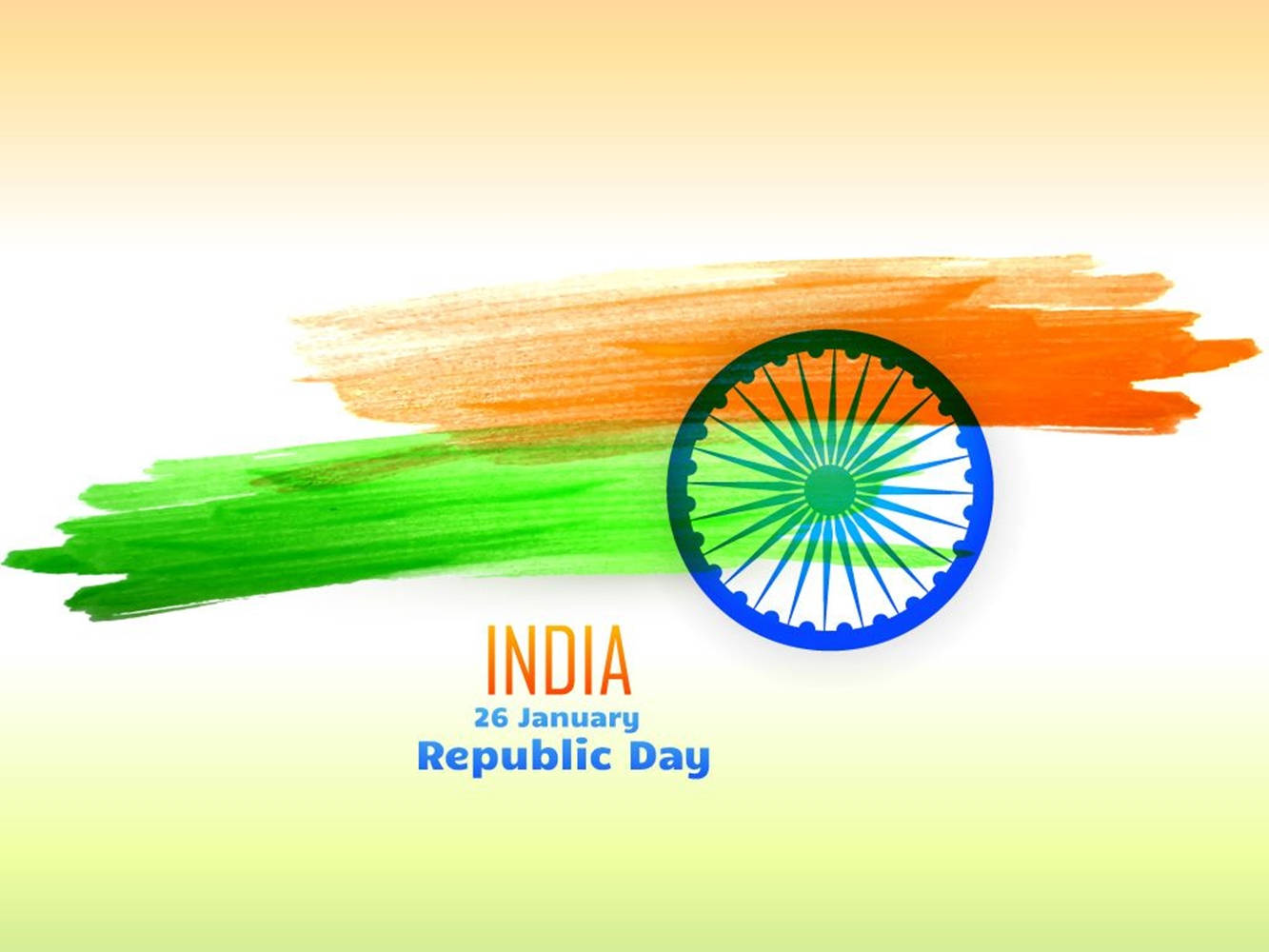 Republic Day Blue Wheel Wallpaper