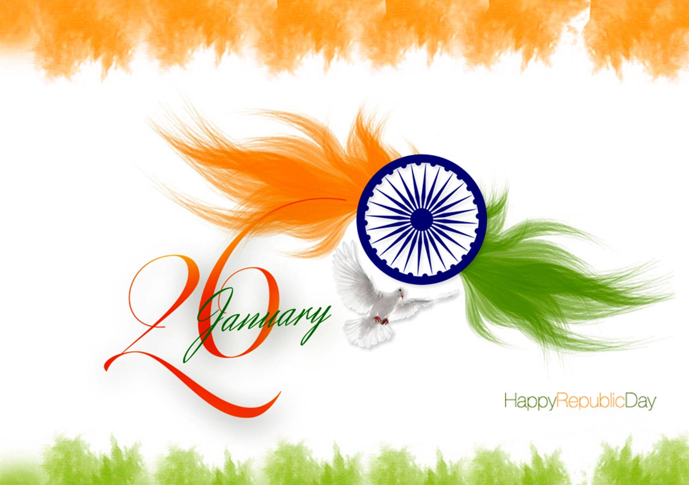 Republic Day White Dove Wallpaper