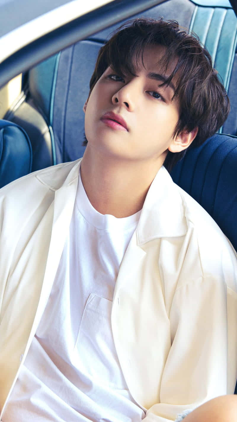 Resting Face Of V Bts Phone Wallpaper