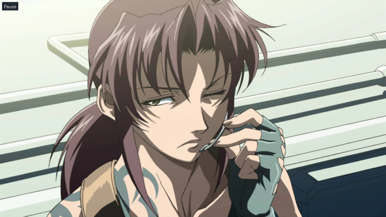 Revy Holding Microphone Black Lagoon Wallpaper