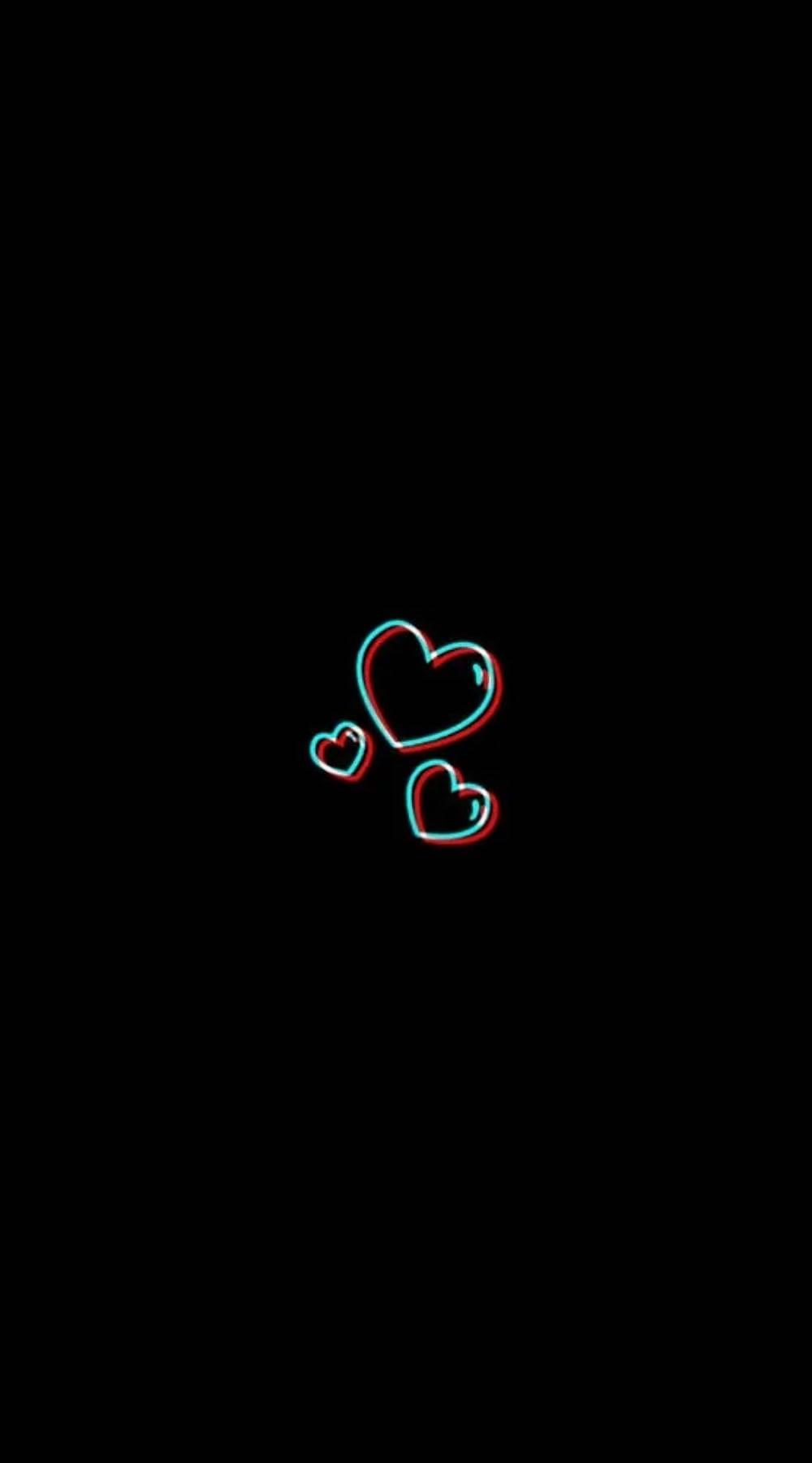 Rgb Black Heart Aesthetic Wallpaper