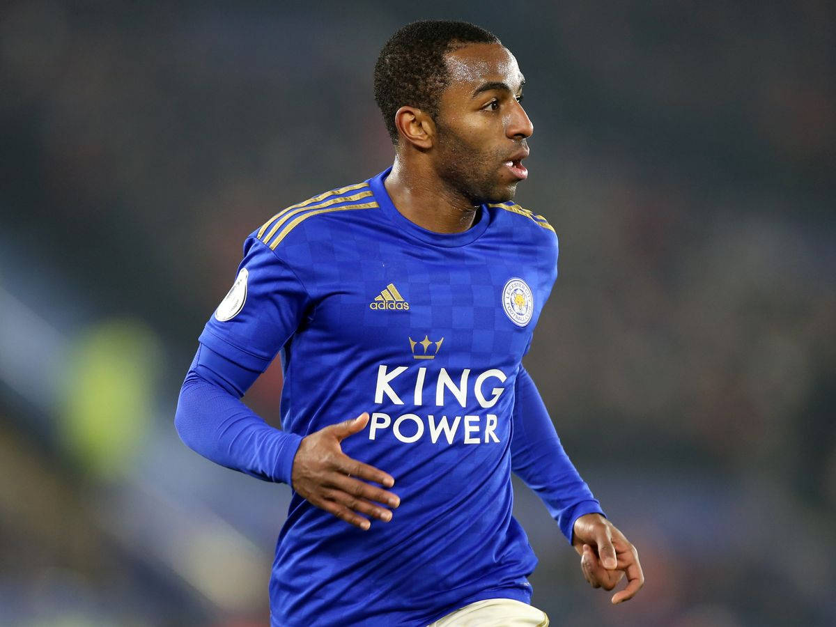 Ricardo Pereira Running Leicester Blue Wallpaper