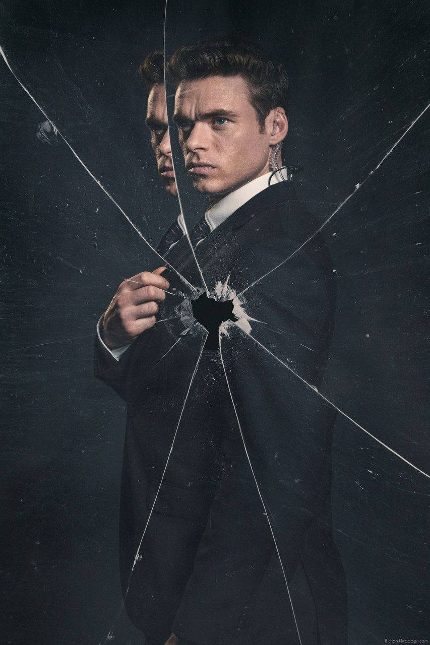 Richard Madden In Broken Mirror Wallpaper