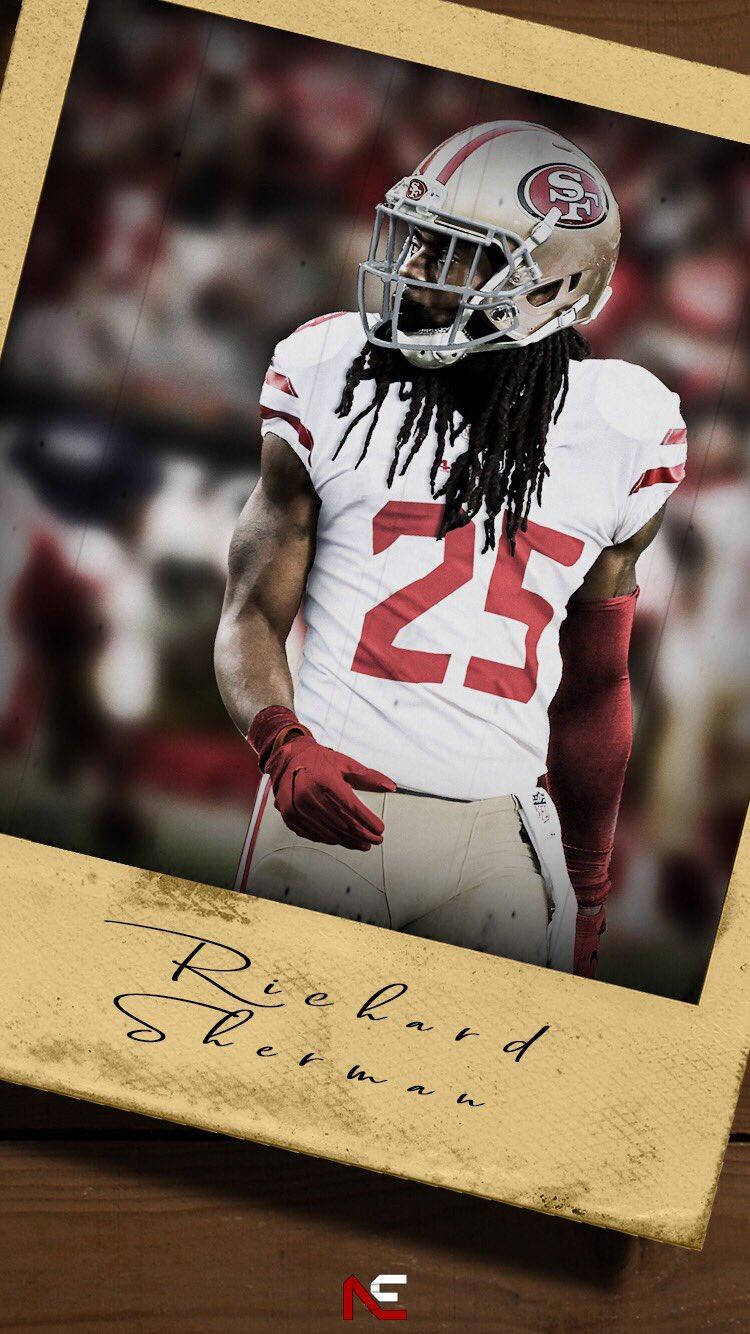 Richard Sherman Polaroid Sf 49ers Iphone Wallpaper